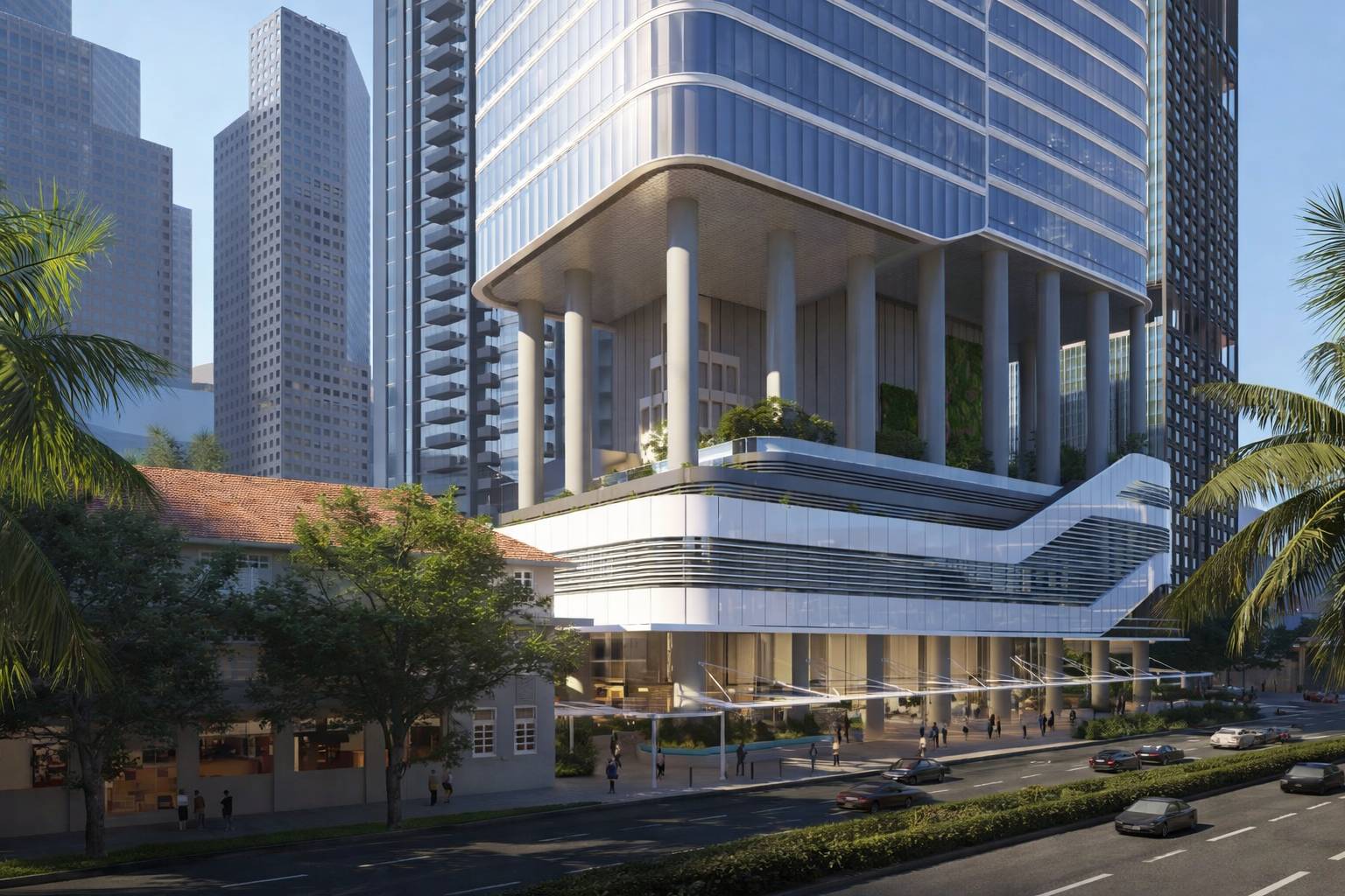 High low rise building